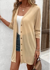 Lightweight Button Long Sleeve Light Cardigan | thumb picture 