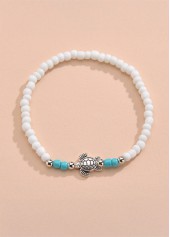 White Sea Turtle Design Polyresin Anklet | thumb picture 