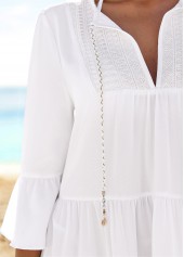 White Color V Neck Cover Up | thumb picture 