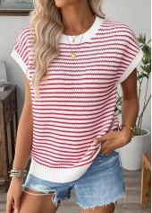 Red Short Sleeve Round Neck T Shirt | thumb picture 
