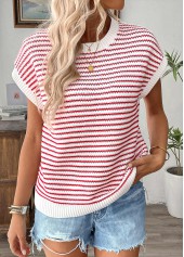 Red Short Sleeve Round Neck T Shirt | thumb picture 