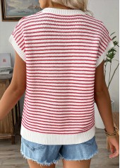 Red Short Sleeve Round Neck T Shirt | thumb picture 