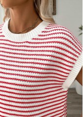 Red Short Sleeve Round Neck T Shirt | thumb picture 