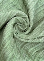 Green Straight Leg Elastic Waist Mid Waisted Shorts | thumb picture 