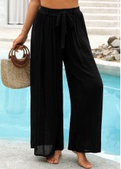 Black Ankle-length Cover Up Beach Pants | thumb picture 