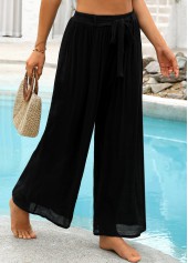 Black Ankle-length Cover Up Beach Pants | thumb picture 