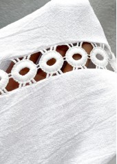 White Elastic Waist High Waisted Pants | thumb picture 