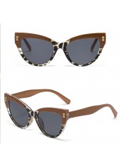 Light Coffee Leopard Cat Eye Sunglasses | thumb picture 