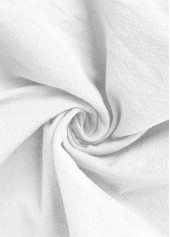 White Straight Leg Elastic Waist High Waisted Pants | thumb picture 