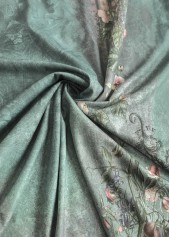 Plus Size Sage Green Tuck Stitch T Shirt | thumb picture 