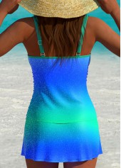 High Waisted Ombre Blue Tankini Set | thumb picture 