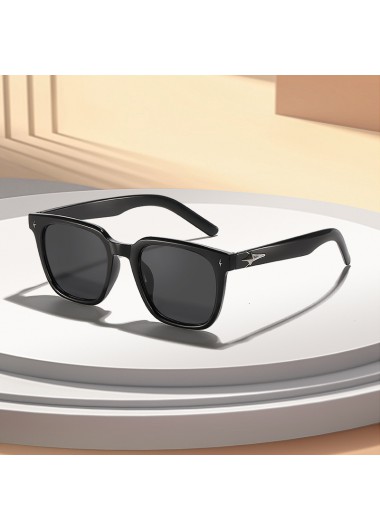 women clothes image of Black Plastic Star Design Square Sunglasses