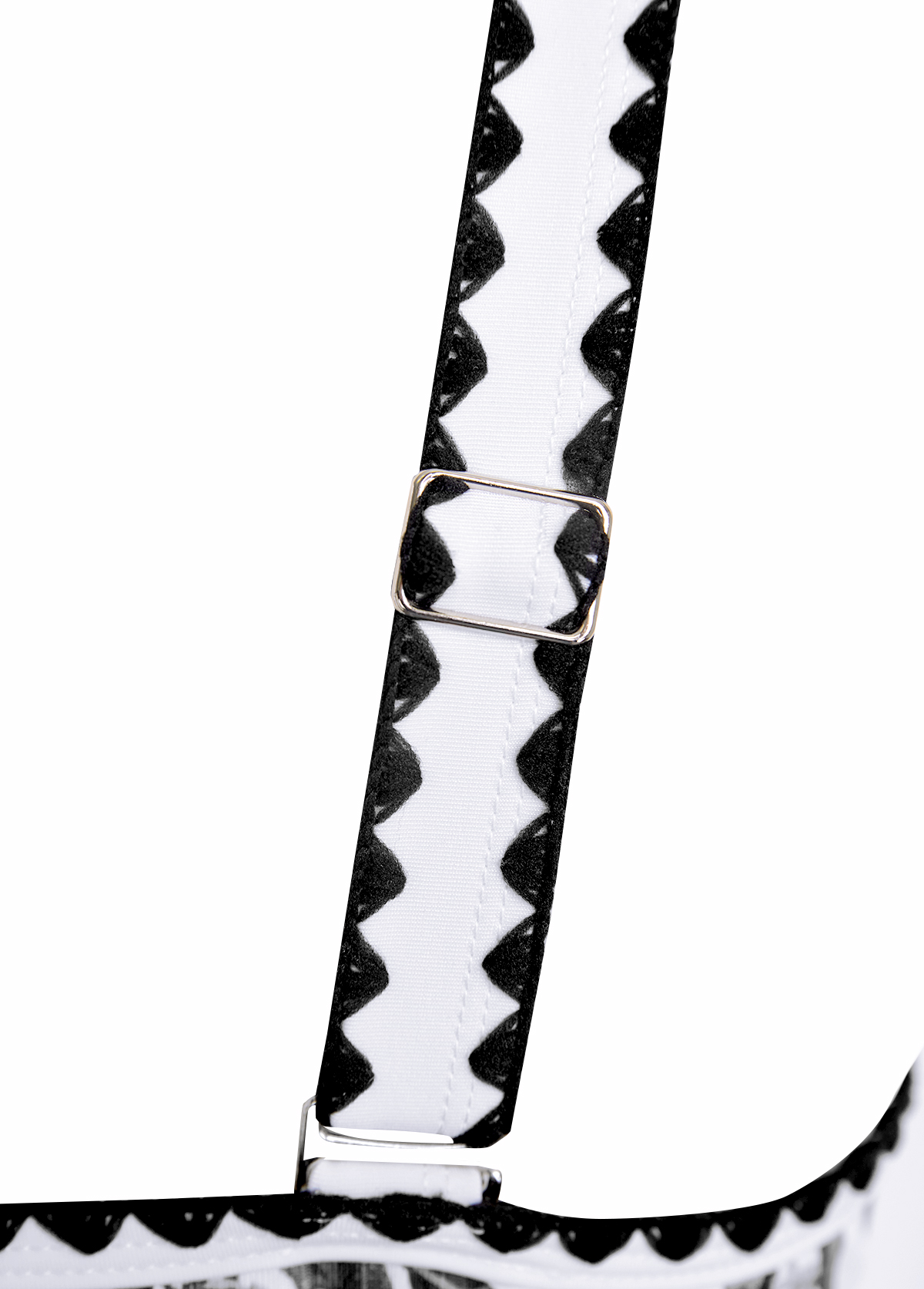 Drawstring Random Floral Print Black One Piece Swimwear | picture 