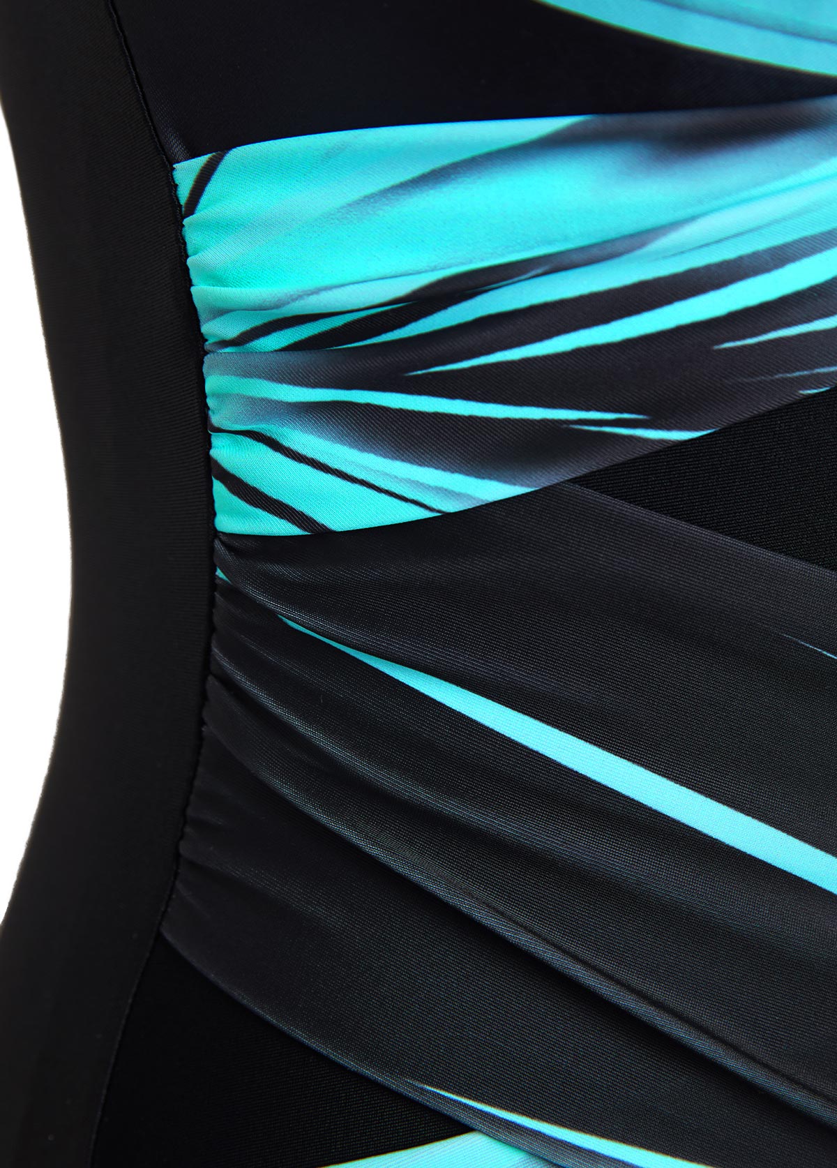 Criss Cross Ombre Cyan One Piece Swimwear | picture 