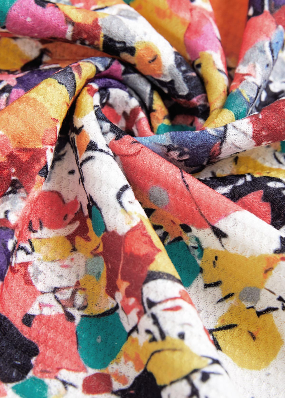 White Cut Out Ombre Long Sleeve T Shirt | picture 