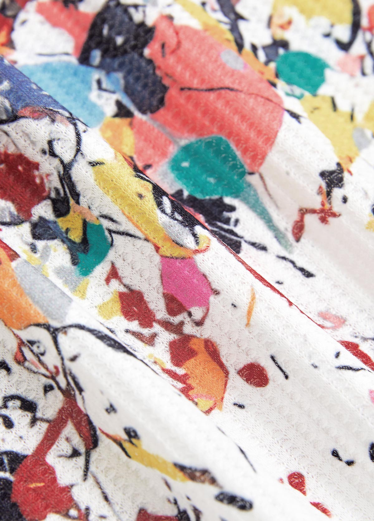 White Cut Out Ombre Long Sleeve T Shirt | picture 