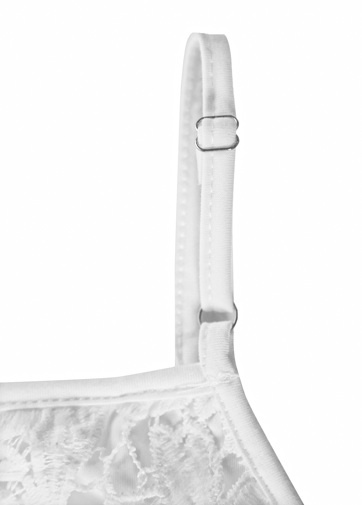 White Layered Strappy V Neck Camisole Top | picture 