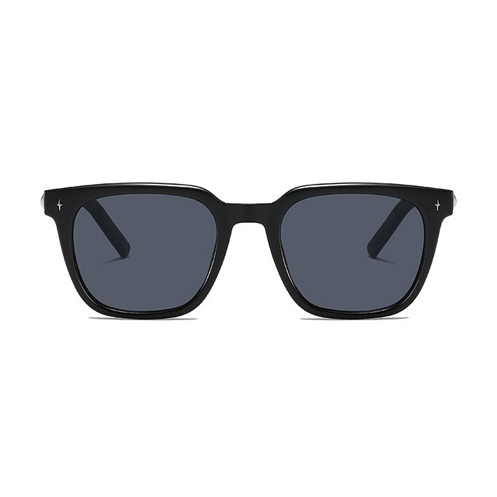 Black Plastic Star Design Square Sunglasses | picture 