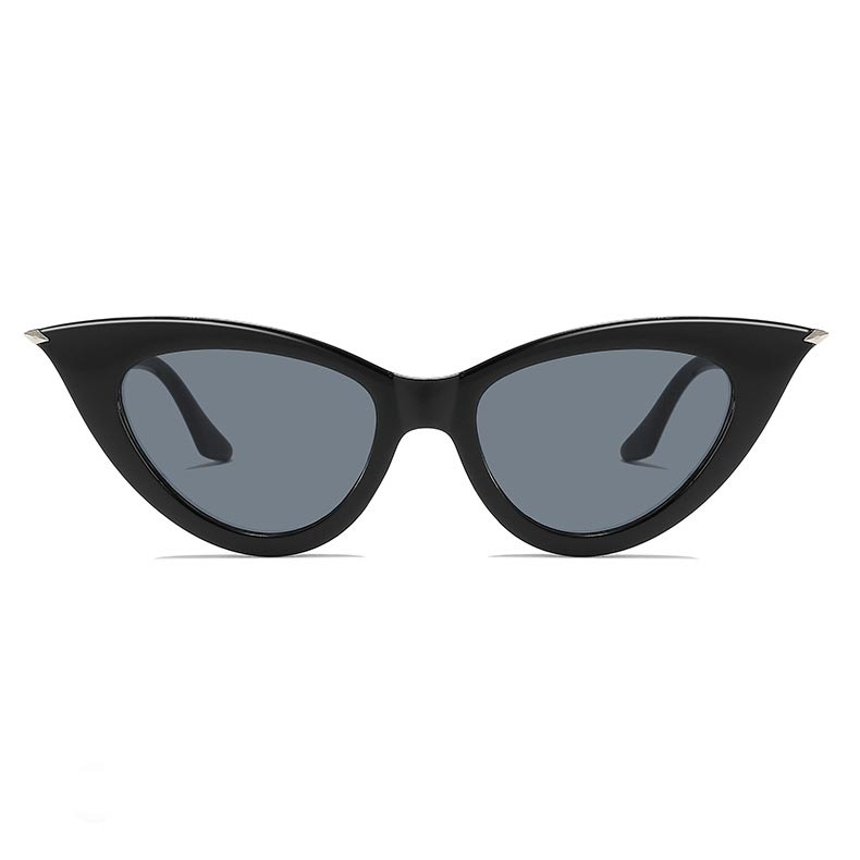 Black Color Cat Eye Plastic Sunglasses | picture 