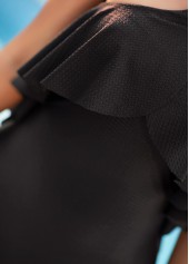 Tie Back Ruffle Overlay One Piece Swimwear | thumb picture 