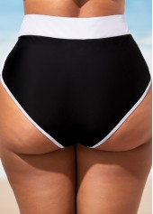 High Waisted Black Contrast Bikini Set | thumb picture 
