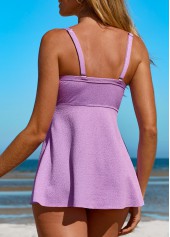 Twist Mid Waisted Light Purple Tankini Set | thumb picture 