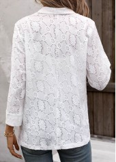 White Lace 3/4 Sleeve Light Cardigan | thumb picture 