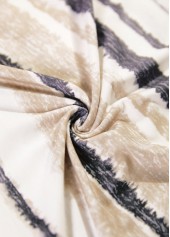 Light Camel Tie Dye Print Long Sleeve T Shirt | thumb picture 