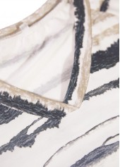 Light Camel Tie Dye Print Long Sleeve T Shirt | thumb picture 