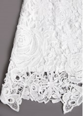 White Embroidery Long Sleeve Round Neck T Shirt | thumb picture 