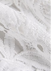 White Embroidery Long Sleeve Round Neck T Shirt | thumb picture 