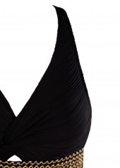 Jacquard High Waisted Black Bikini Set | thumb picture 