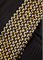 Jacquard High Waisted Black Bikini Set | thumb picture 