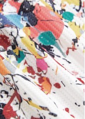 White Cut Out Ombre Long Sleeve T Shirt | thumb picture 