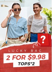 Lucky Bag-Random Color Spring&Summer Top-2 Pieces