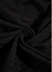 Square Neck Ruched Black Tankini Set | thumb picture 