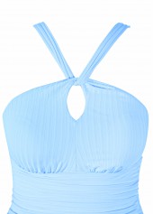 Cut Out Mid Waisted Tropical Plants Print Tankini Set | thumb picture 