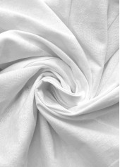 White Straight Leg Elastic Waist High Waisted Shorts | thumb picture 