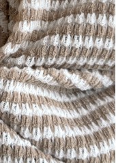 Beige Tummy Coverage Short Sleeve Split Neck T Shirt | thumb picture 