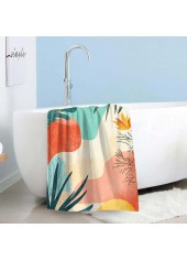 Multi Color Leaf Print Beach Blanket
