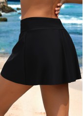 High Waisted Black Color Swim Skirt | thumb picture 