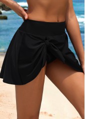 High Waisted Black Color Swim Skirt | thumb picture 
