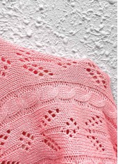 Pink Tunic Half Sleeve Light Cardigan | thumb picture 