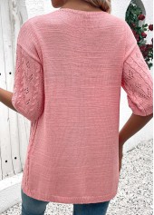 Pink Tunic Half Sleeve Light Cardigan | thumb picture 