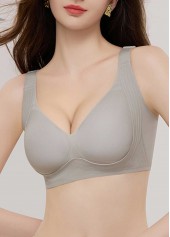 Light Grey Push-up V Neck Bra | thumb picture 