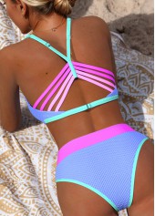 Mid Waisted Light Purple Bikini Set