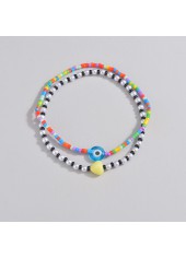 Multi Color Heart Polyresin Detail Anklets | thumb picture 