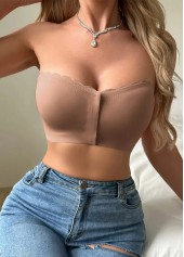 Light Coffee Push Up Bandeau Bra | thumb picture 