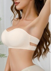 Raw White Color Detail Bandeau Bra | thumb picture 