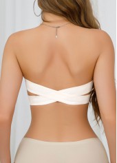 Raw White Color Detail Bandeau Bra | thumb picture 